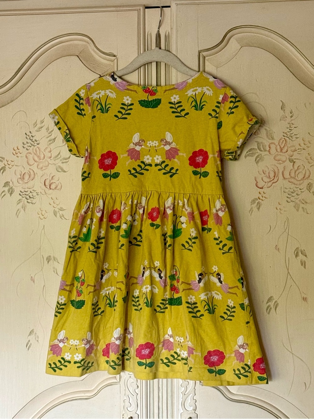 Mini Boden 8-9Y Fairy Print Soft Jersey Dress w/Pockets - Picture 2 of 4